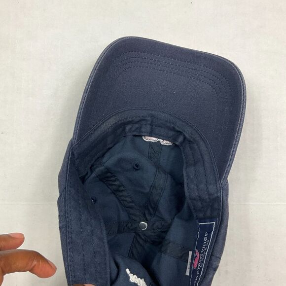 Vineyard Vines Unisex Adjustable Baseball Cap Blue Whale Logo Casual Hat OS - Picture 9 of 10